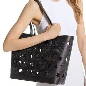 NWT Michael by Michael Kors Eliza Large East West Tote Black $298 [jb]